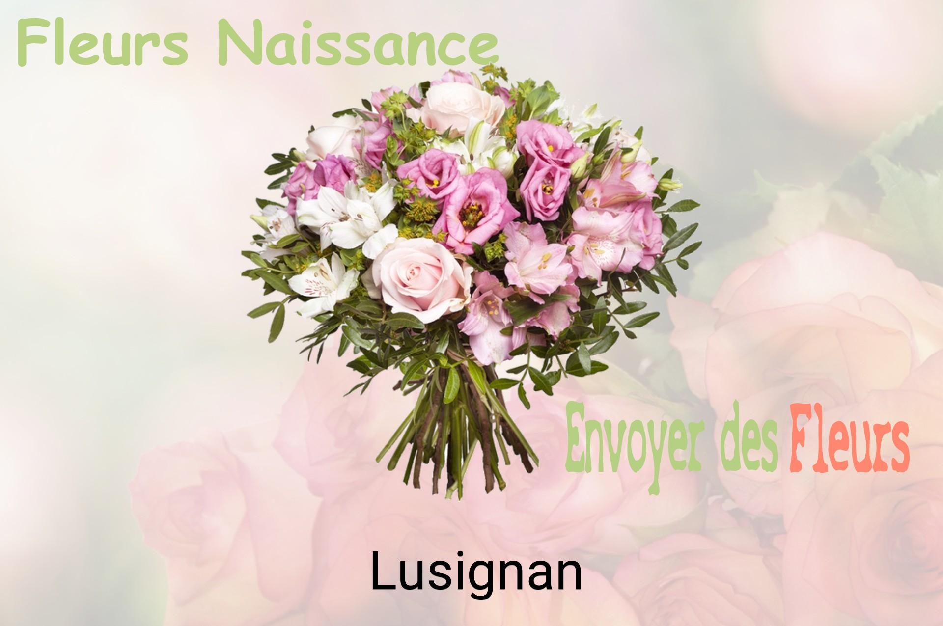 Bouquet de fleurs de naissance livré à Lusignan